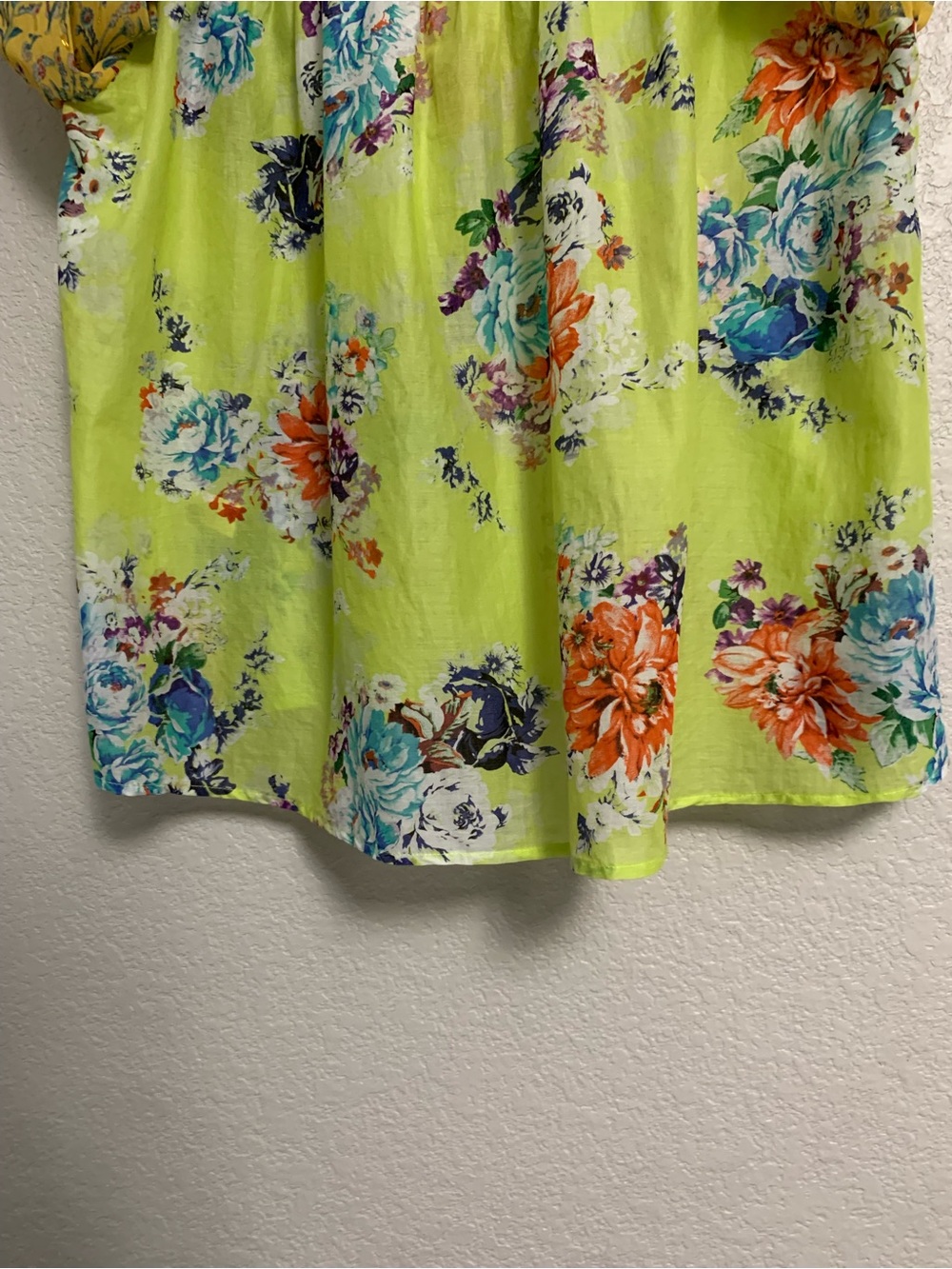 Aratta Silent Journey Shirt Top Blouse Womens M Floral Sheer Lightweight Boho - Picture 13 of 16